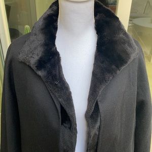 BRIONI Sheared Mink Jacket / Cashmere Cape Set